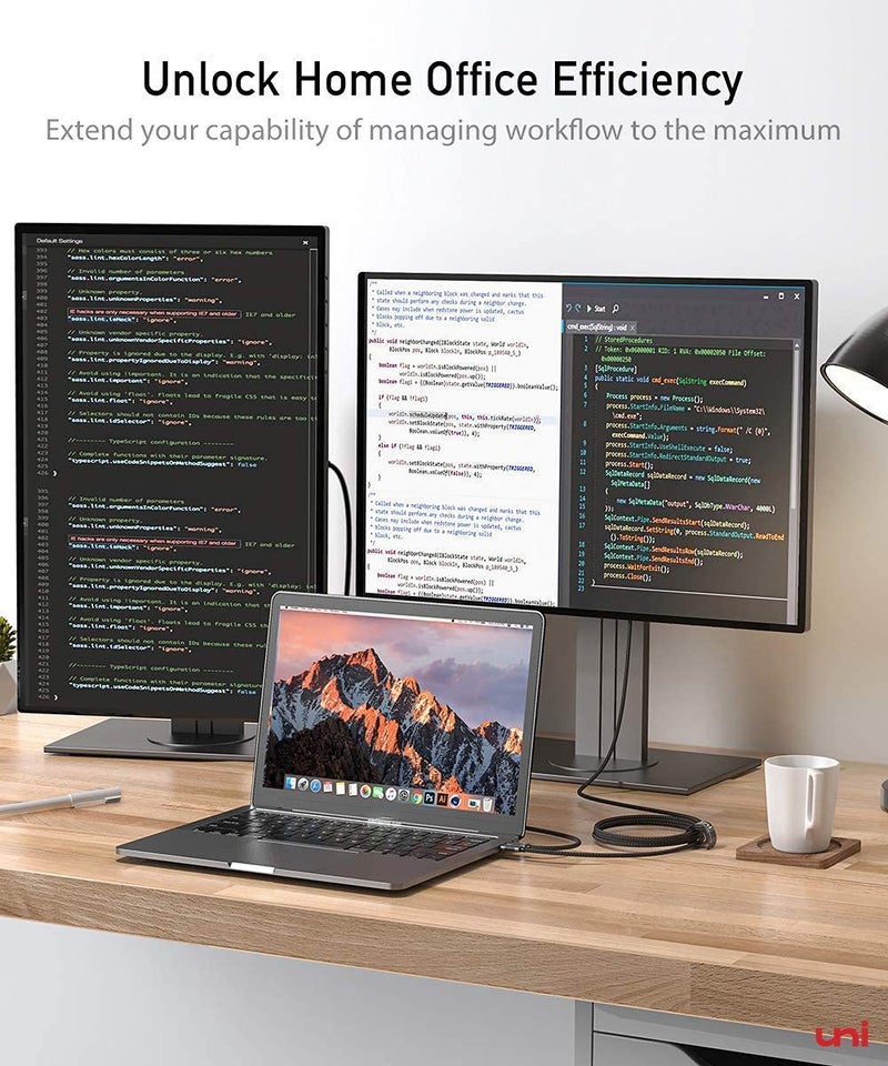 uni USB C to HDMI Cable 3ft 4K@60Hz, ONE-Way USB Type-C to HDMI Braided Cable (Thunderbolt 3/4 Compatible) with MacBook Pro/Air 2023, iPhone 15 Pro/Max, Samsung S24, Chromebook and More - Image 5